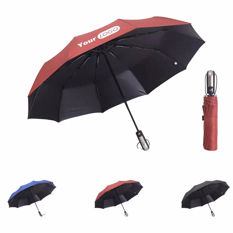 23 Inch 10 Rib Automatic Folding Umbrella