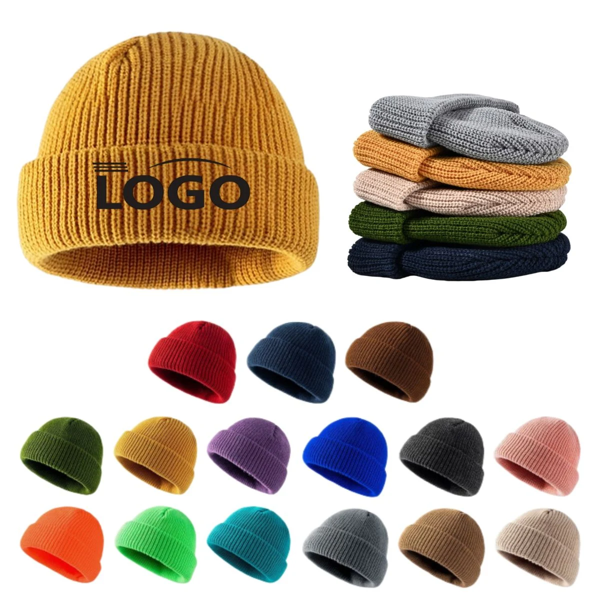 Skating camping unisex warm skullcap winter knitted beanie 1