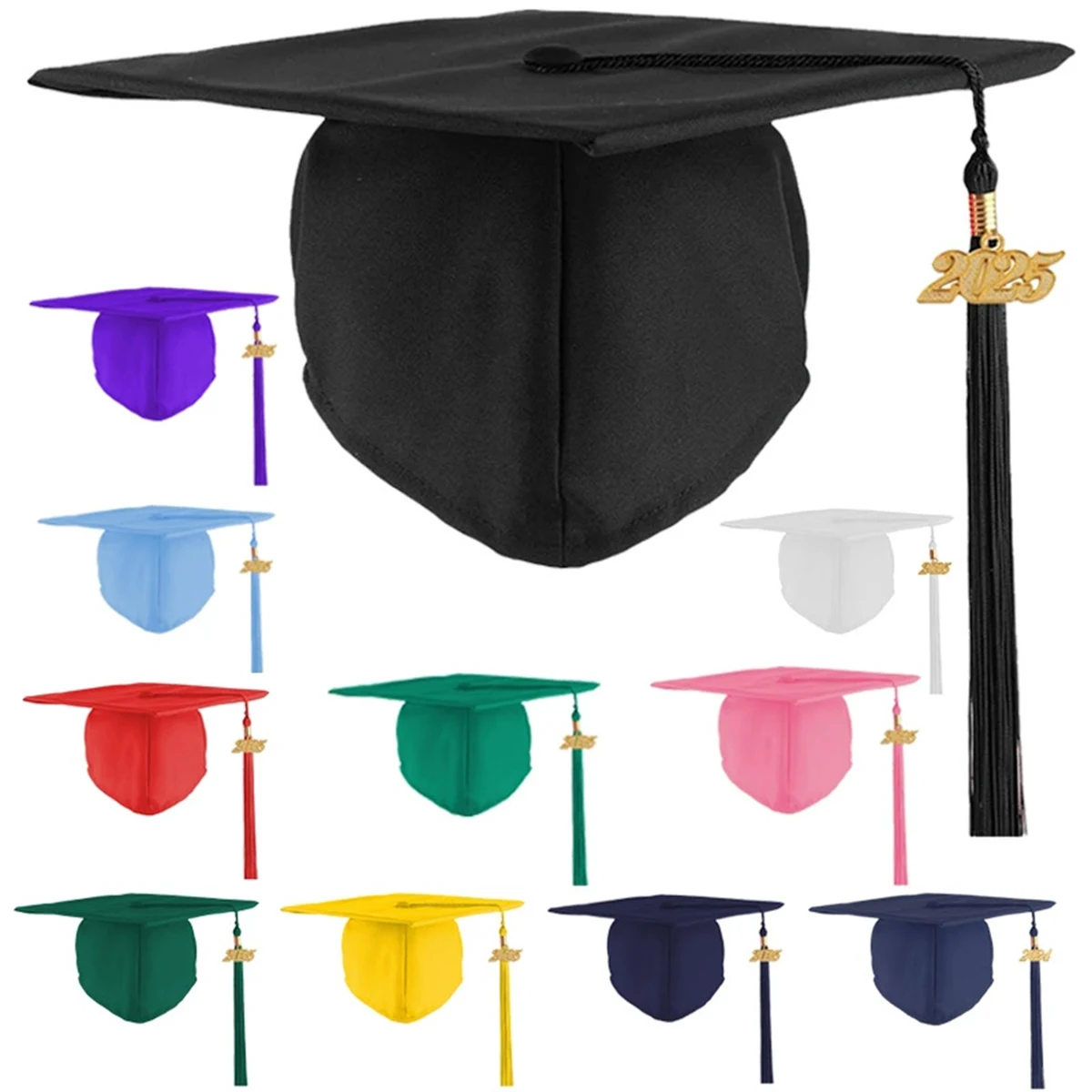 Matte Graduation Cap With Tassel 1