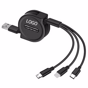 Retractable 3 In 1 Fast Charging Data Cable