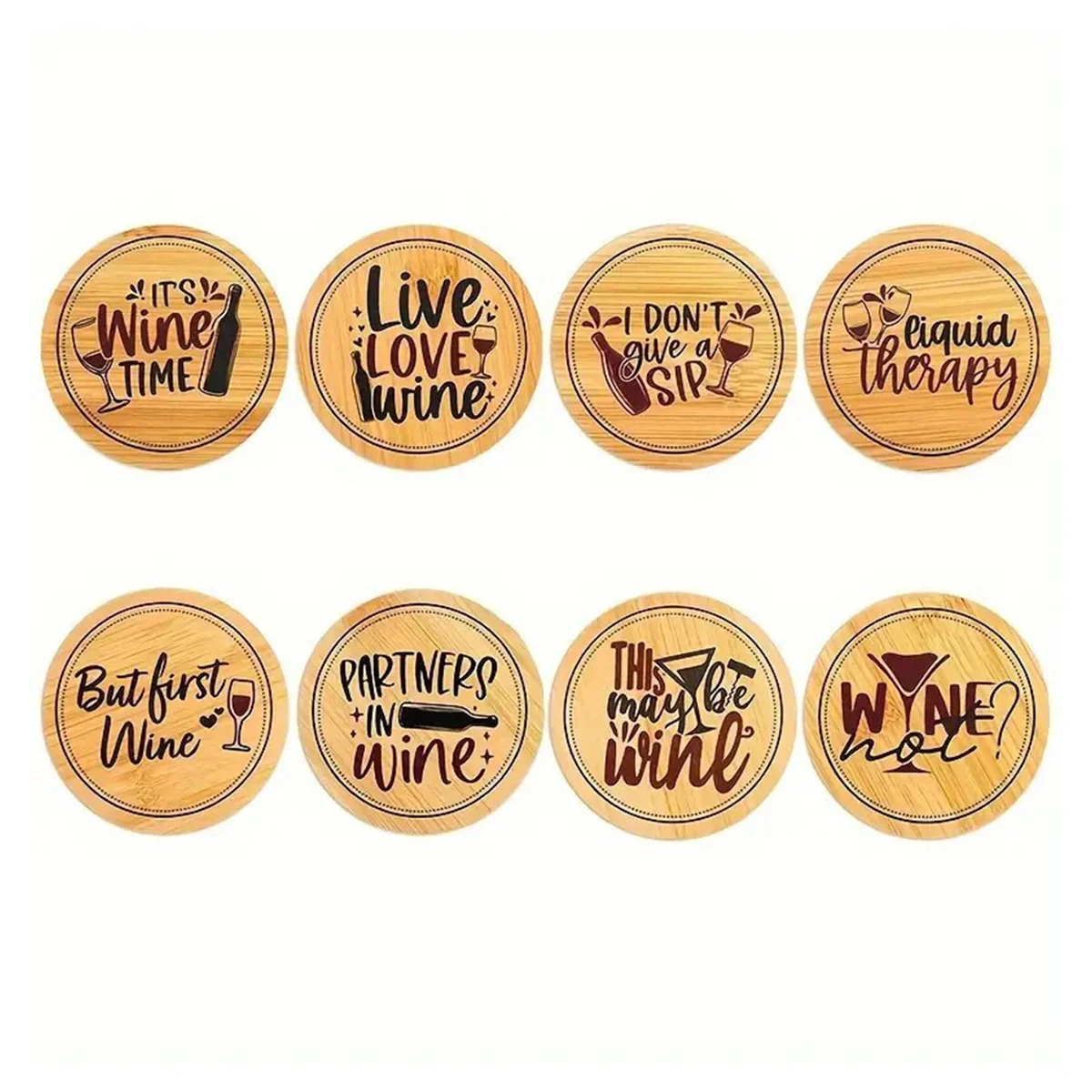 Wooden Wine Glass Lid 1