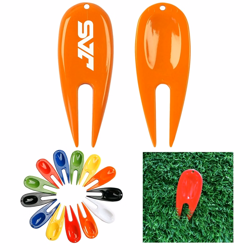 Plastic golf putting fork