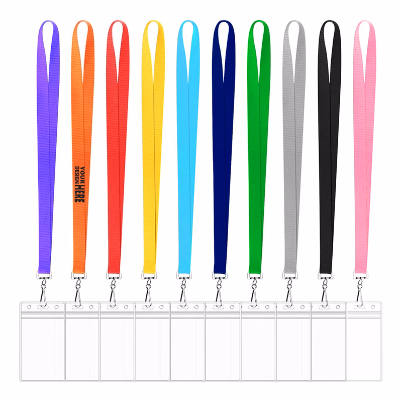 Colorful Polyester Lanyard With PVC Card Holder