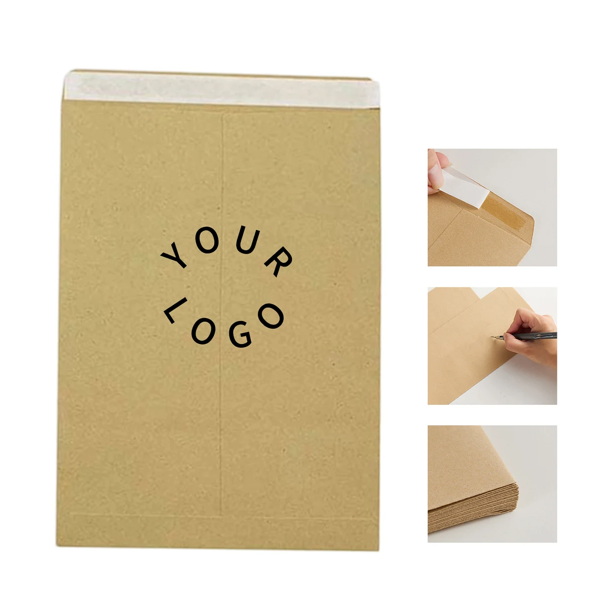 A4 Kraft Paper Mailer Envelope Self Seal 12.75" Length 1