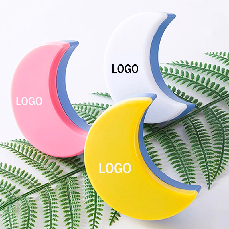 LED Bedroom Plug In Moon Custom Logo Night Light