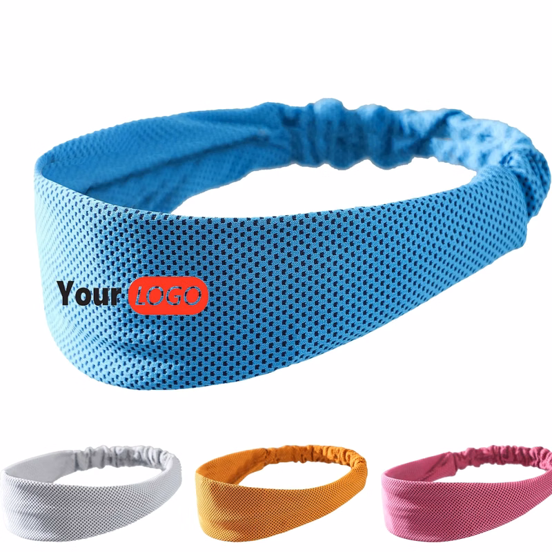 MOQ 20 PCS Full Color Ice Cooling Elastic Sport Headband