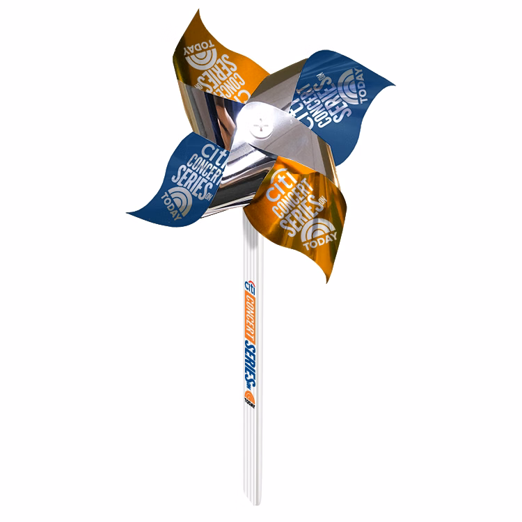 Pinwheel 2-Silver Mylar with 7" diameter contour propellers