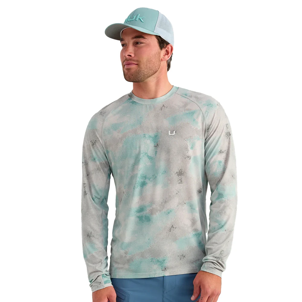 Huk® Men's Moisture Wicking Full sleeve T-shirt with UPF 50+ Protection and Custom Logo 1