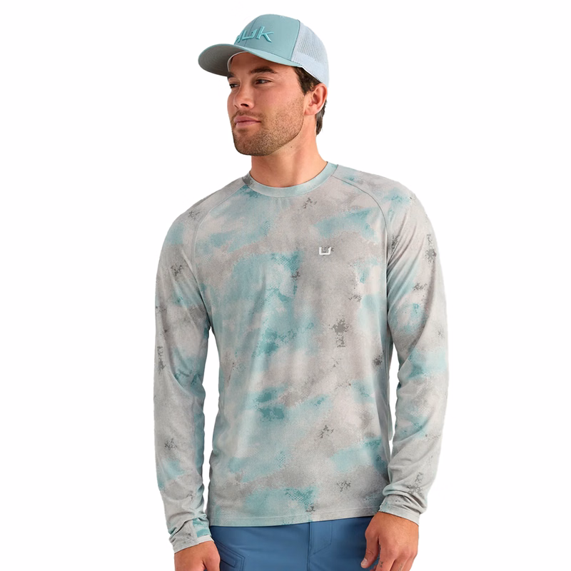 Huk® Men's Moisture Wicking Full sleeve T-shirt with UPF 50+ Protection and Custom Logo