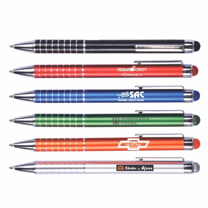 Capacitive Stylus Ballpoint Pen with Metal Body  Finish