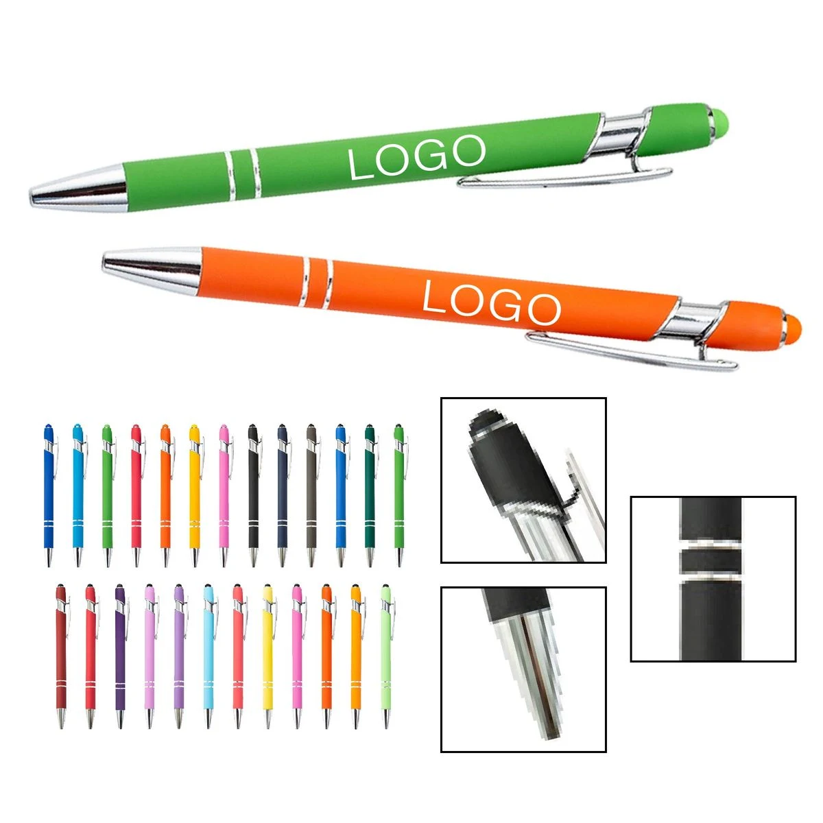 Metal Two-in-One Ballpoint Pen and Stylus 1