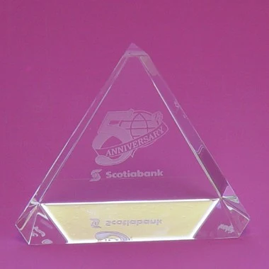 BEVELED TRI PAPERWEIGHT 1