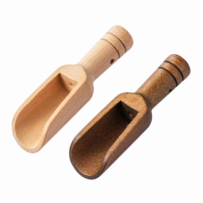 Mini Wooden Spoon for Sugar Scrubs Spices Bath Salt