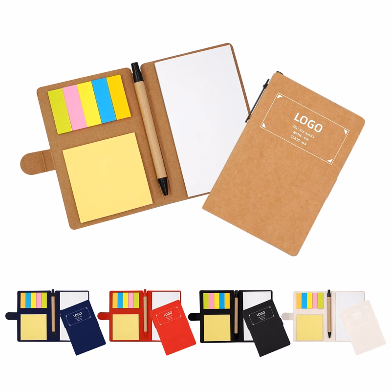Sticky Note Book With Ballpoint Pen MOQ50