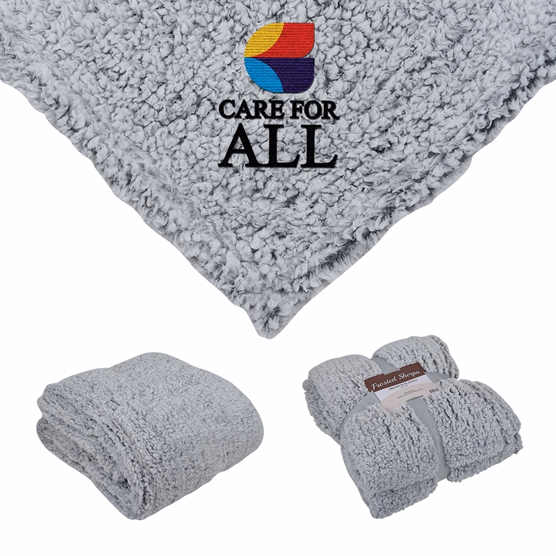 St. Cloud  50" x 60" Frosted Sherpa Blanket
