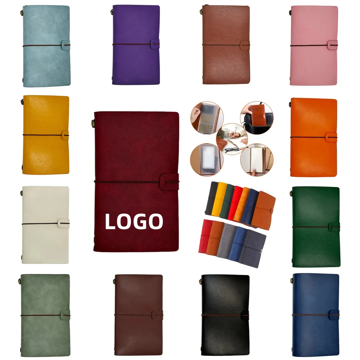 A6 Strap Bound Notebook 1
