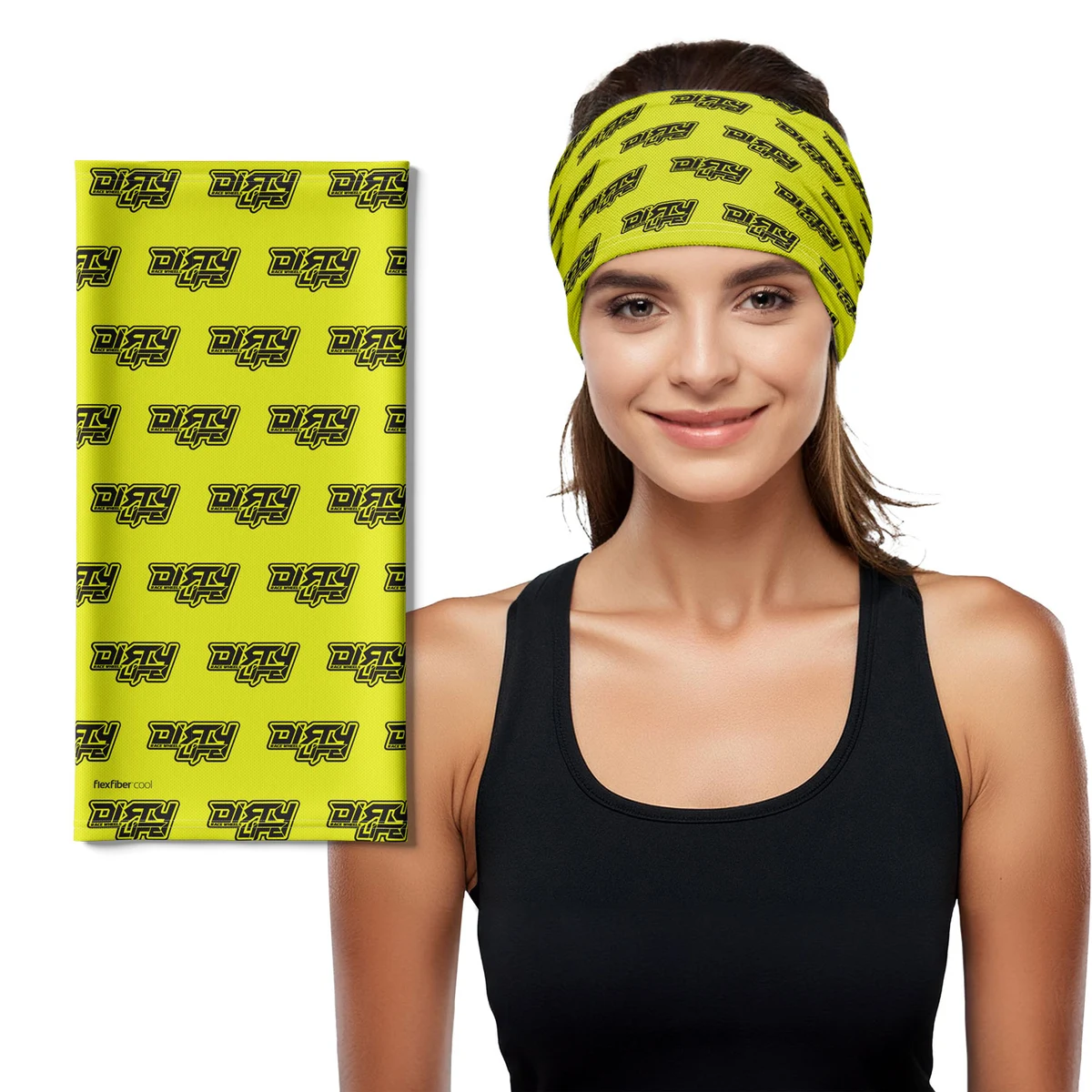 FlexFiber™ Cool Neck Gaiter Head Scarf - Overseas Production AIR (19"x10") 1