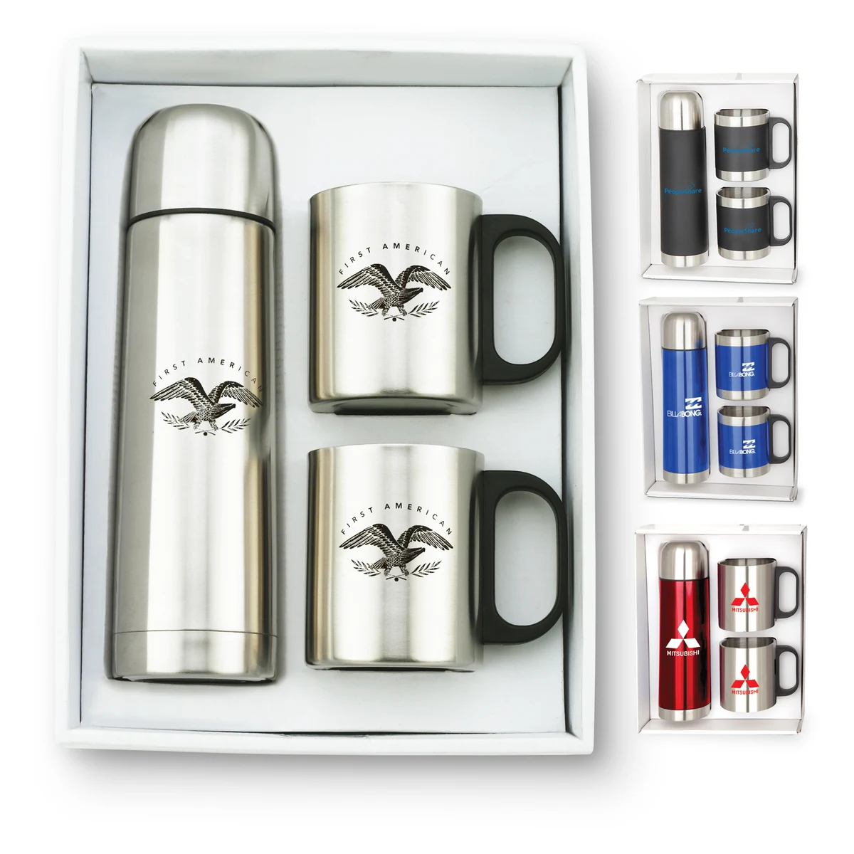 Stainless Steel Mug & Thermos Gift Set 1