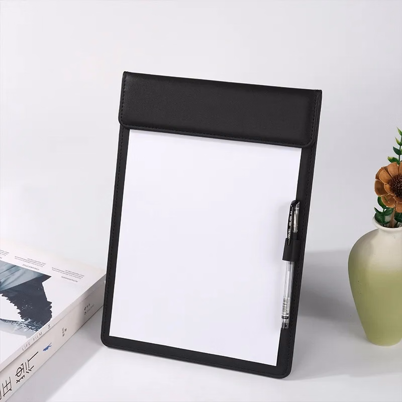 A4 Leather Magnetic Clipboard