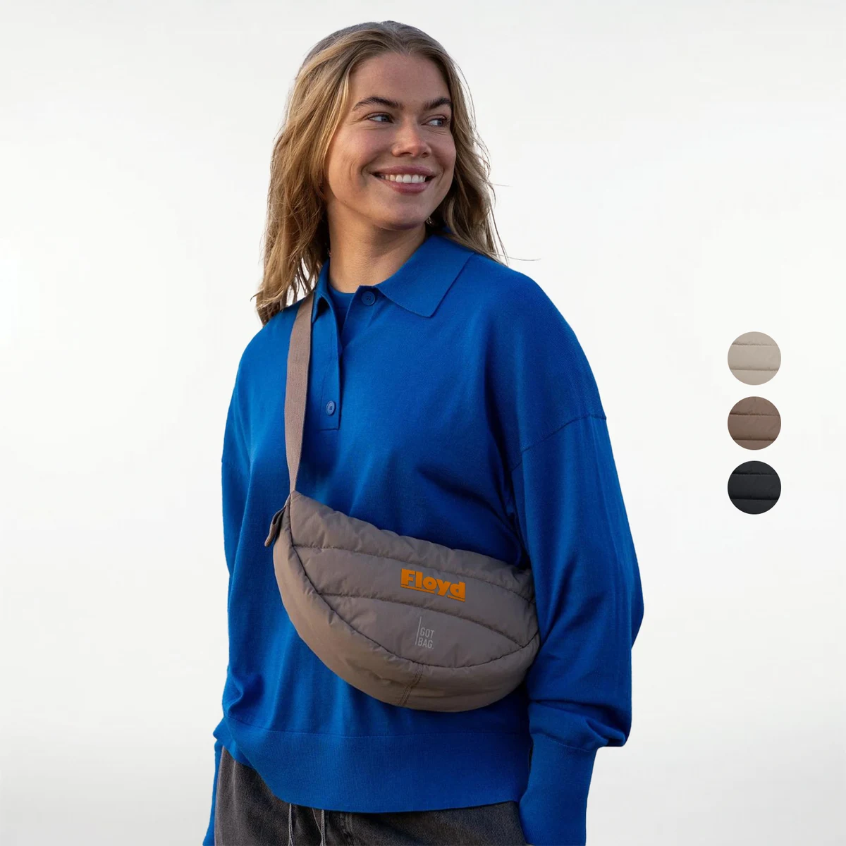 GOT BAG® Puffer Moon – GOTS Certified Ocean Plastic Small Crossbody Bag 1