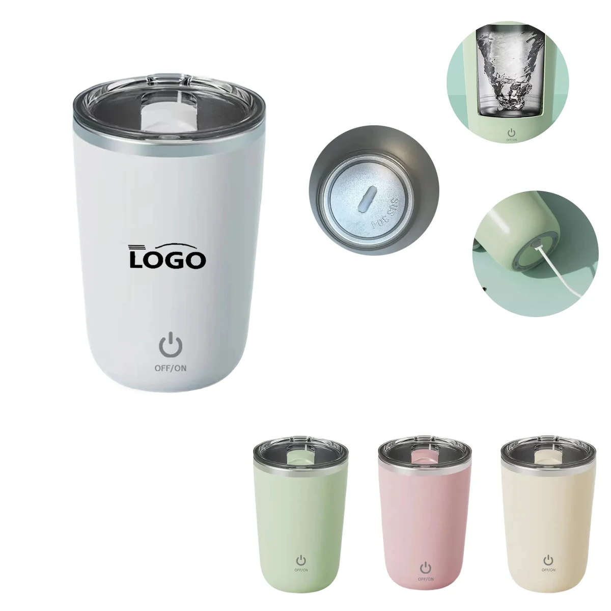 MOQ60 Travel Mug Electric Stirring and Magnetic Rotation 1