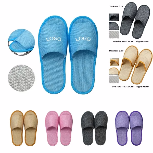 Disposable Linen Slippers with Comfort