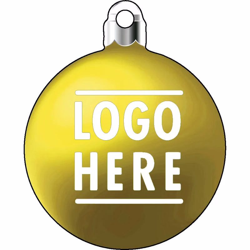 1/4" Recycled Wood Ornaments-Bulb 1 - Yellow