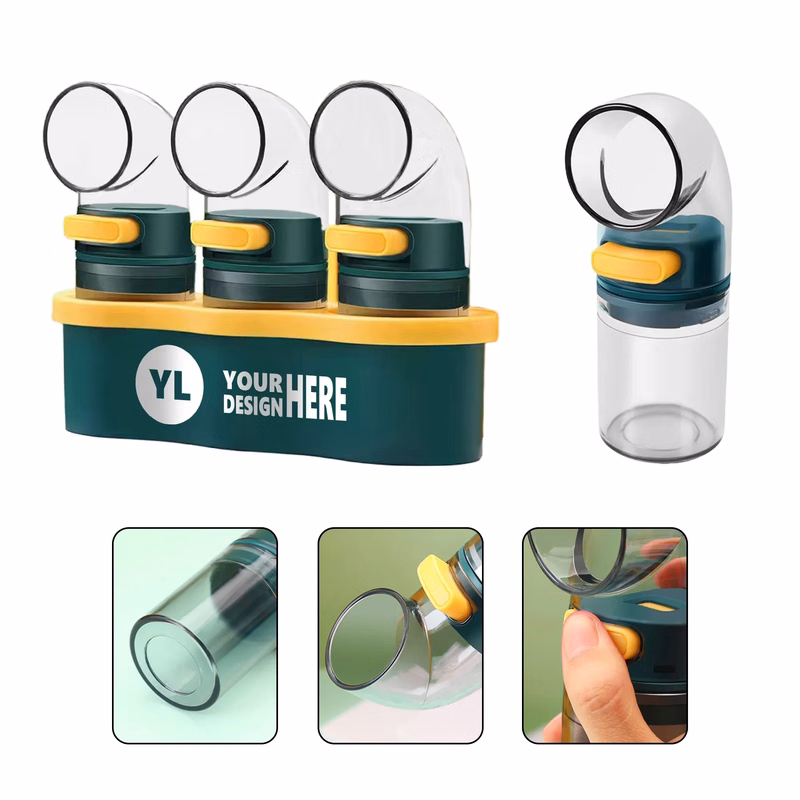 3 Packs Quantitative Seasoning Container