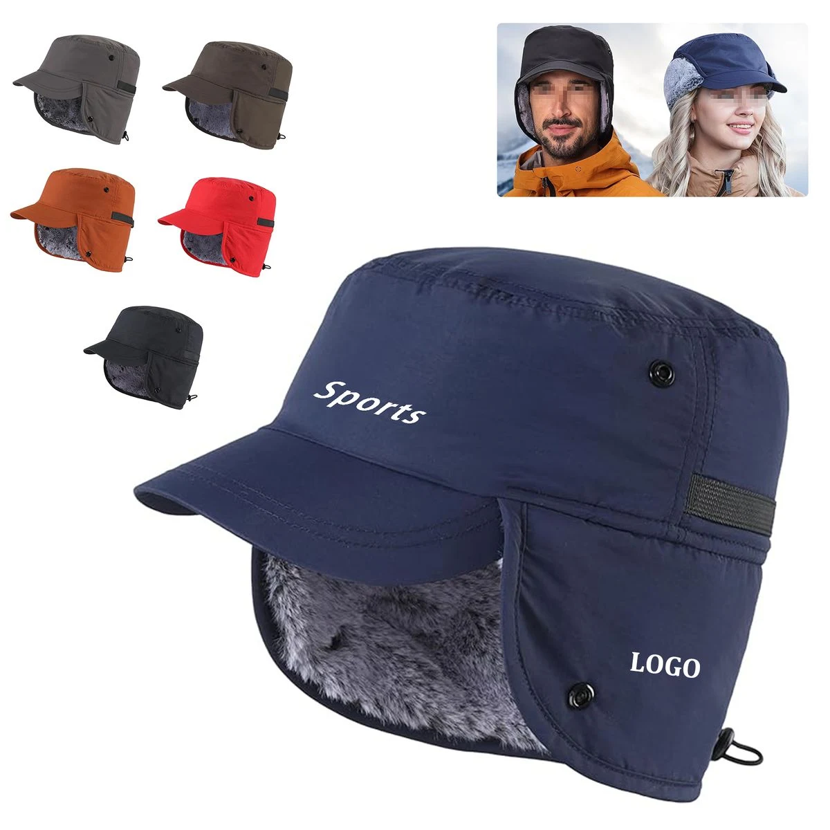 Men's Trapper Hat with Ear 1