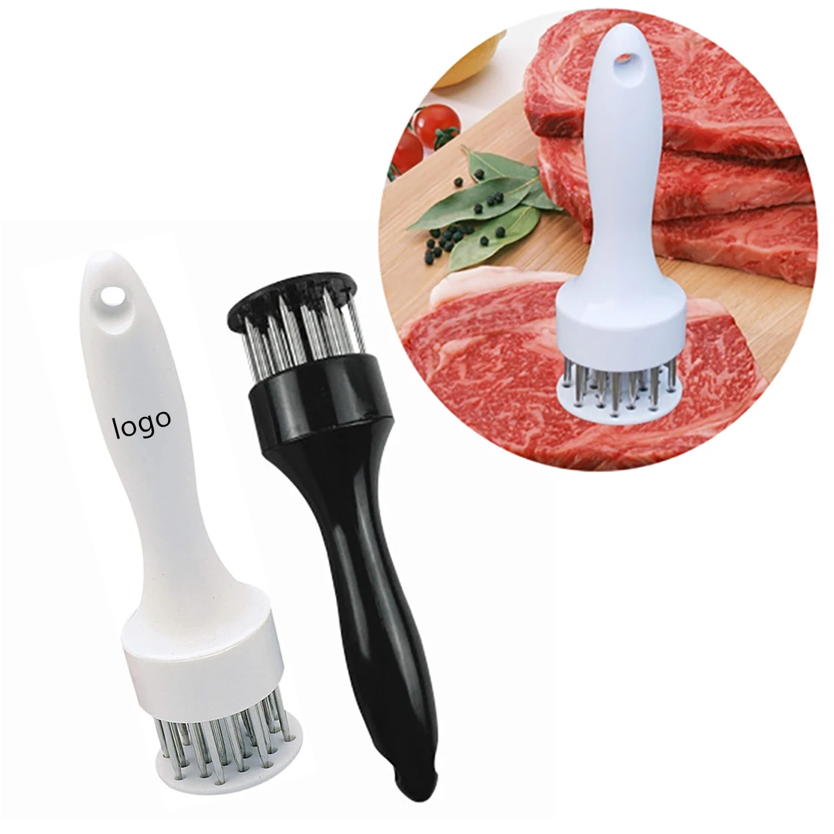 ABS hand stainless steel needle meat tenderizer 1