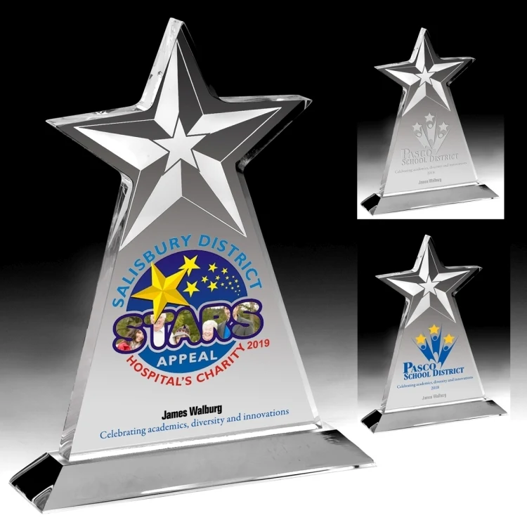 Vertical Star Award - Screen Printed 1