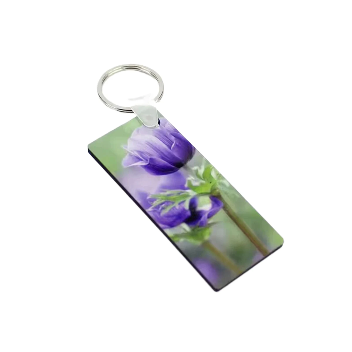 Rectangle Design MDF Keychain 1