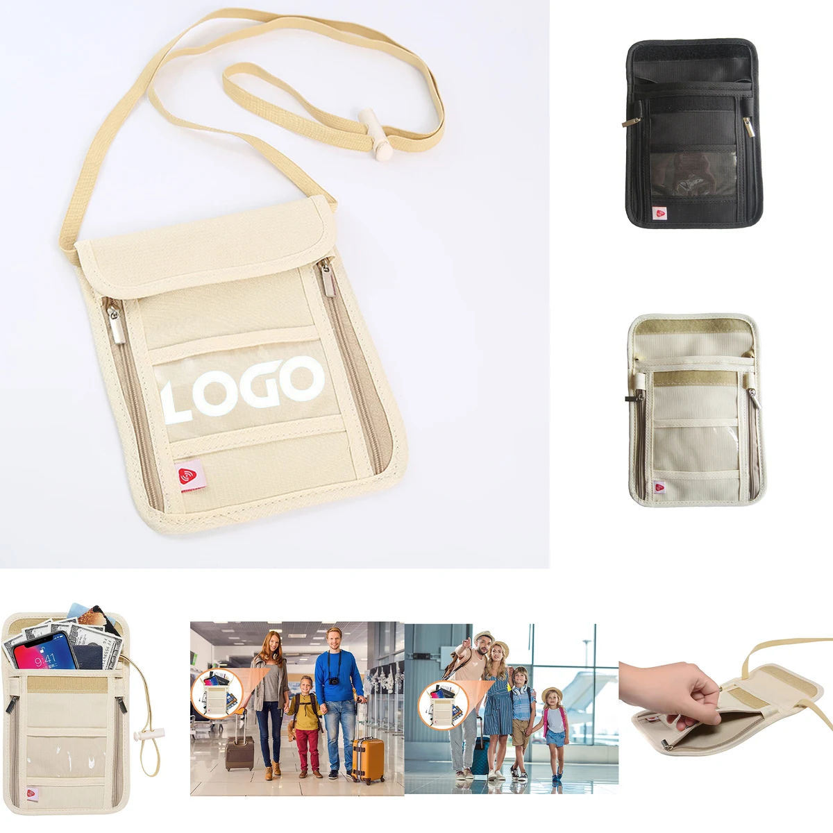 Passport Holder Neck Wallet 1