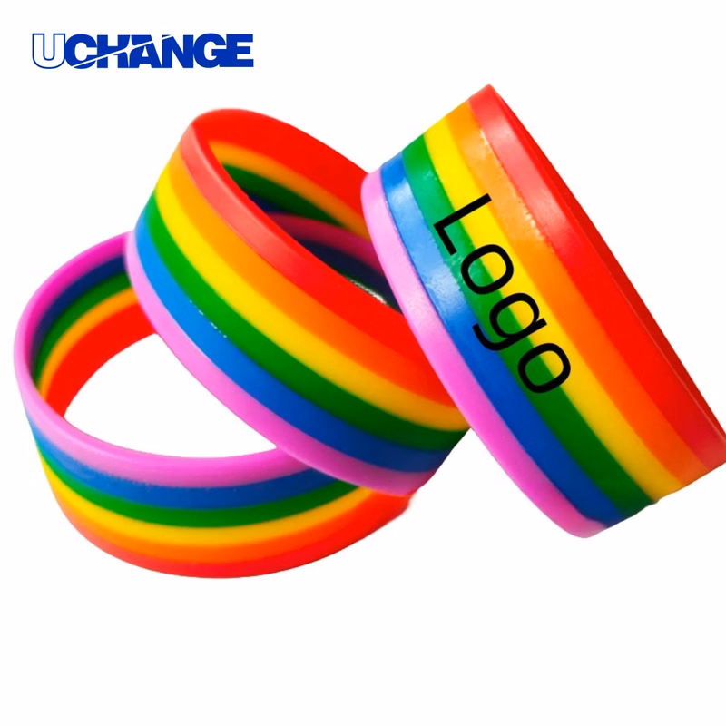 Rainbow Stretch Silicone Bracelets
