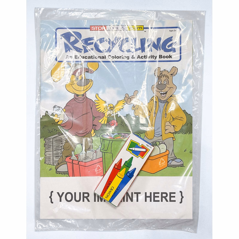 COLORING SET - Recycling Coloring Book Fun Pack