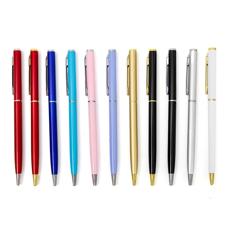 Rotating Metal Ballpoint Pen Color Twist Gel Pen 1