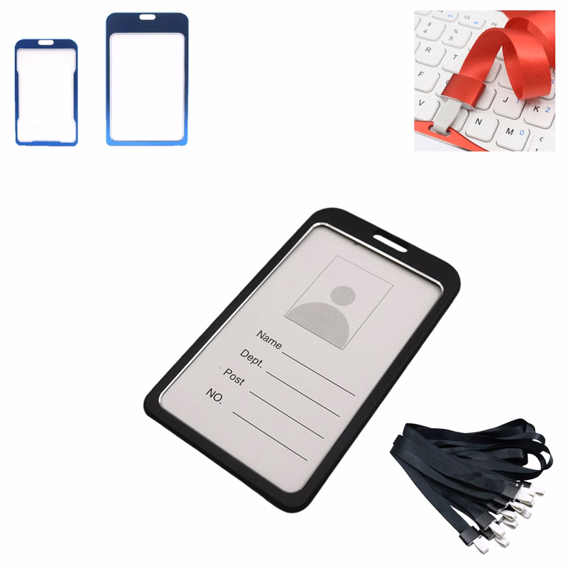 Transparent Badge Holder With Lanyard