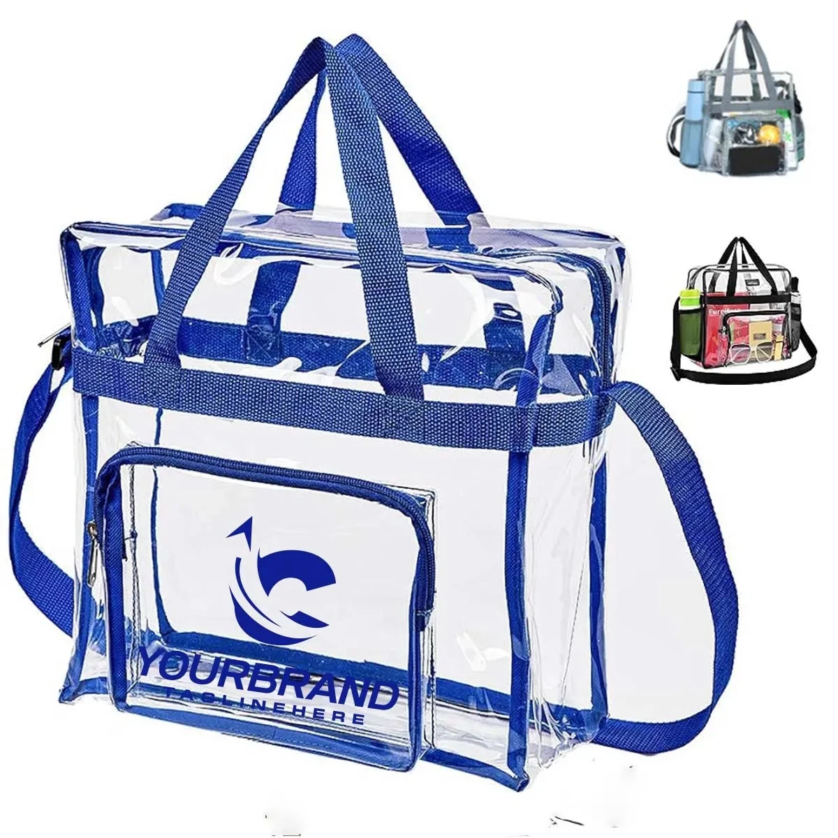 Multipurpose Large Capacity Stadium Approved Clear Tote Bag 1