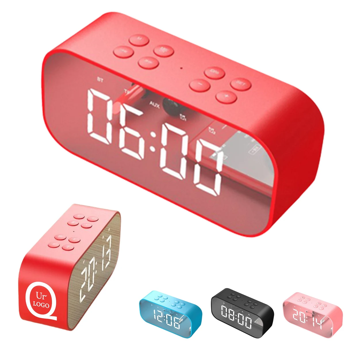 Wireless Speaker W/ Mini Creative Clock 1