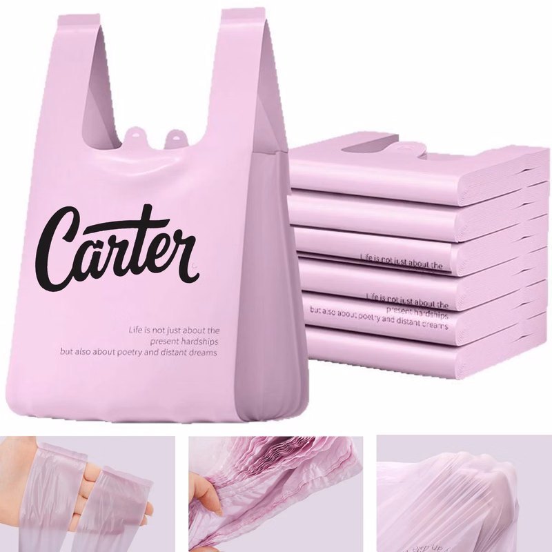 Printed thickened horse clip  kitchen storage plastic bag