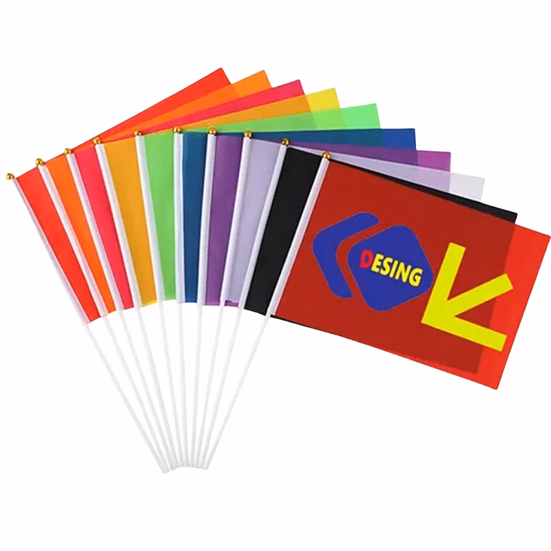5x8in Full Color Hand-held Flags MOQ10
