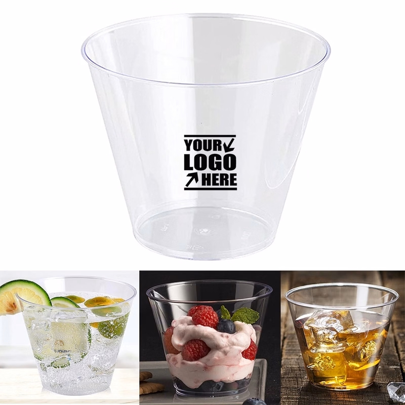 9Oz Clear Hard Plastic Cups