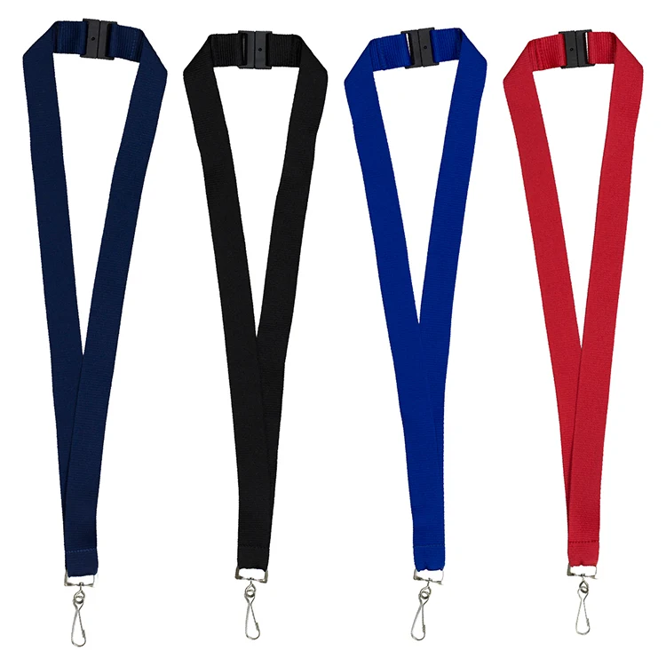 "MCGILL" 1" Blank Lanyard with Breakaway Safety Release Attachment - Swivel Clip 1