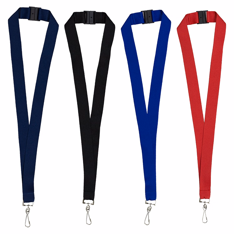 "MCGILL" 1" Blank Lanyard with Breakaway Safety Release Attachment - Swivel Clip