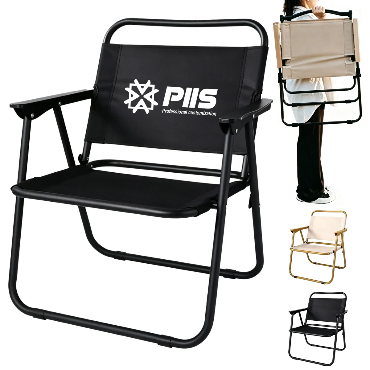 Outdoor Folding Chair With Armrest 1