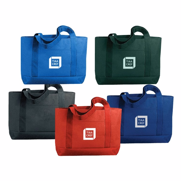 600D Polyester Solid Color Tote Bag