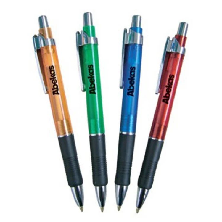 Color Barrel w/ Black Grip Pen 1