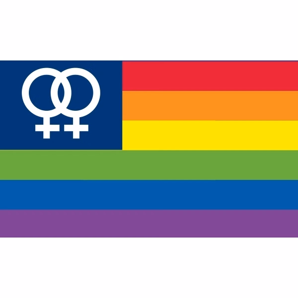 Double Female Motorcycle Flag