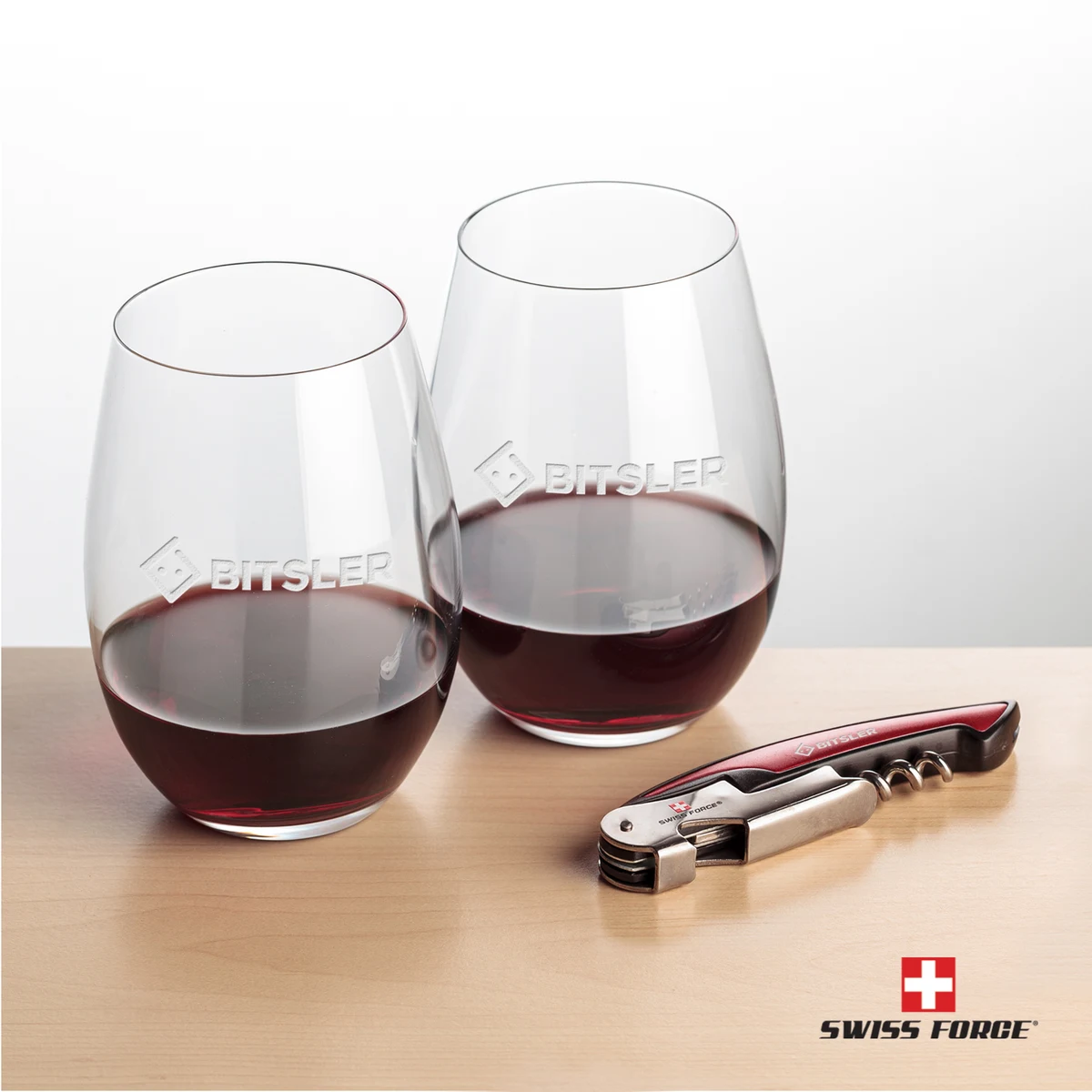 Swiss Force® Opener & Laurent Stemless Wine 1