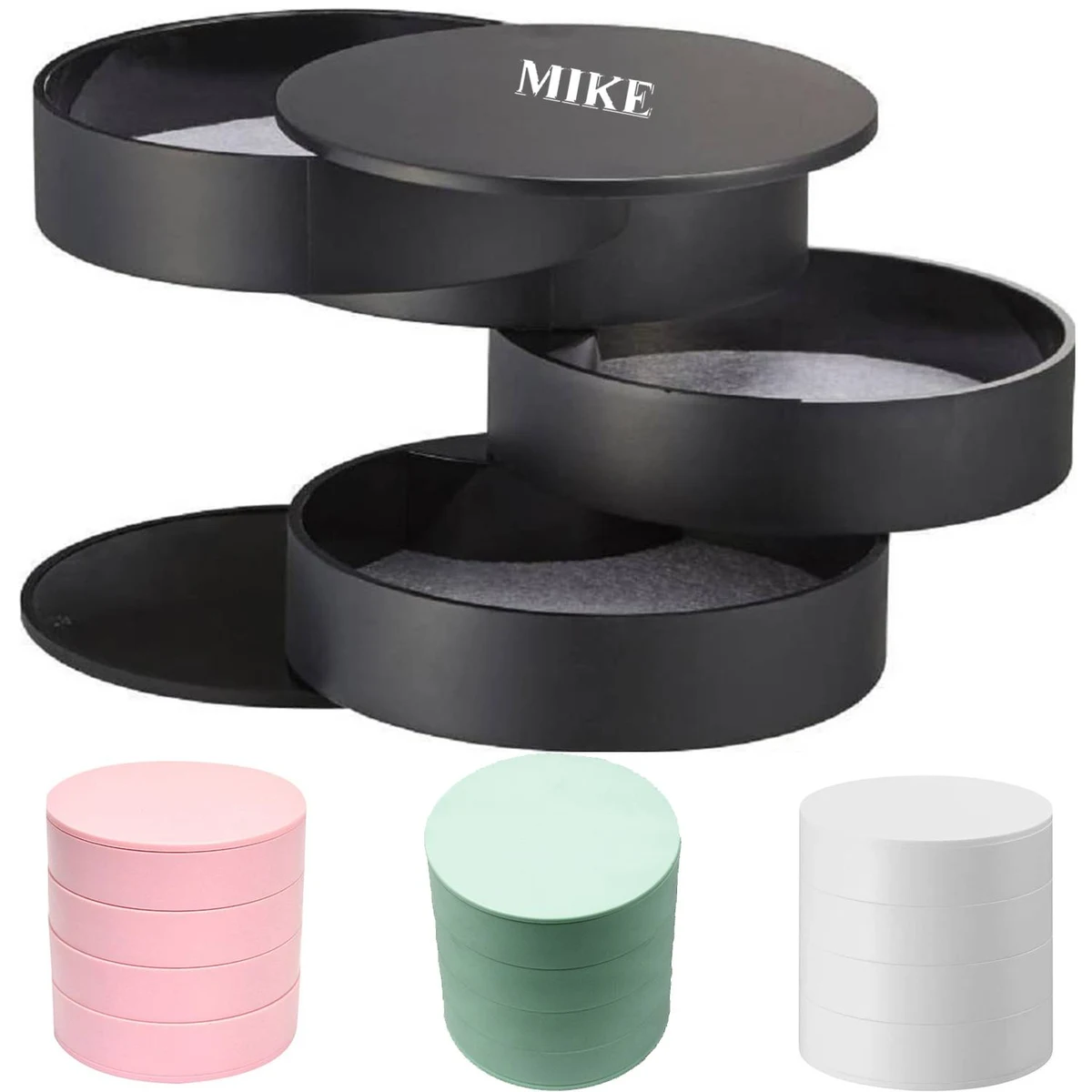 Round Jewellery Storage Box 1